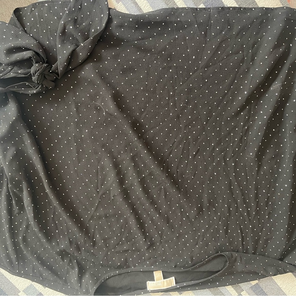 Michael Kors Black Dress Shirt with Sparkle Speckles